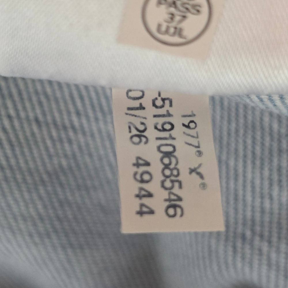 American Eagle Dreamy Drape Baggy Wide Leg Carpenter Jeans Light Wash 14 Regular - Picture 15 of 16